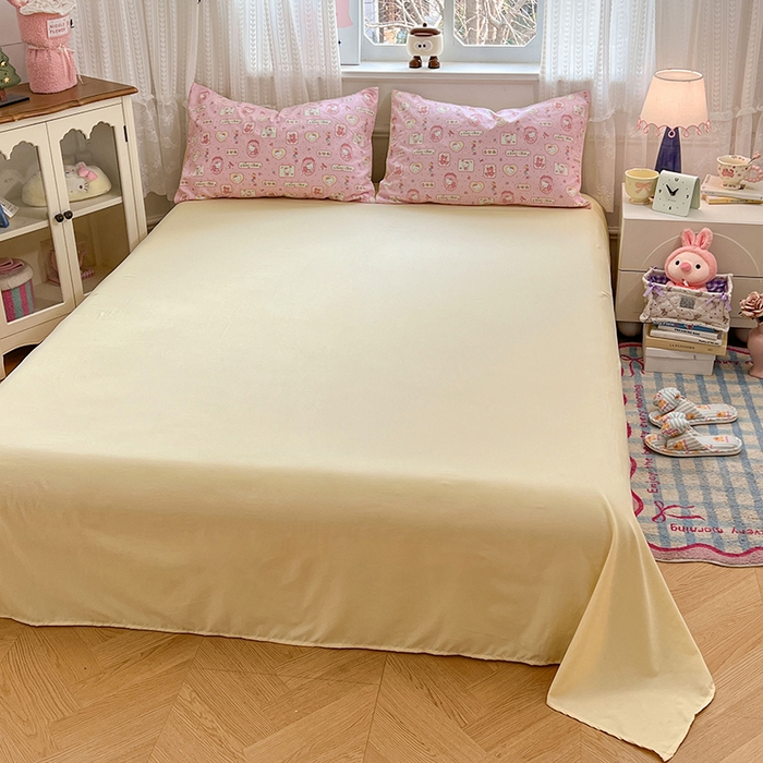 91家纺网 家纺一手货源 找家纺 优尚佳生活馆 【提供买家秀】2026新款加厚水洗仿棉A类印花四件套 福喵逢喜