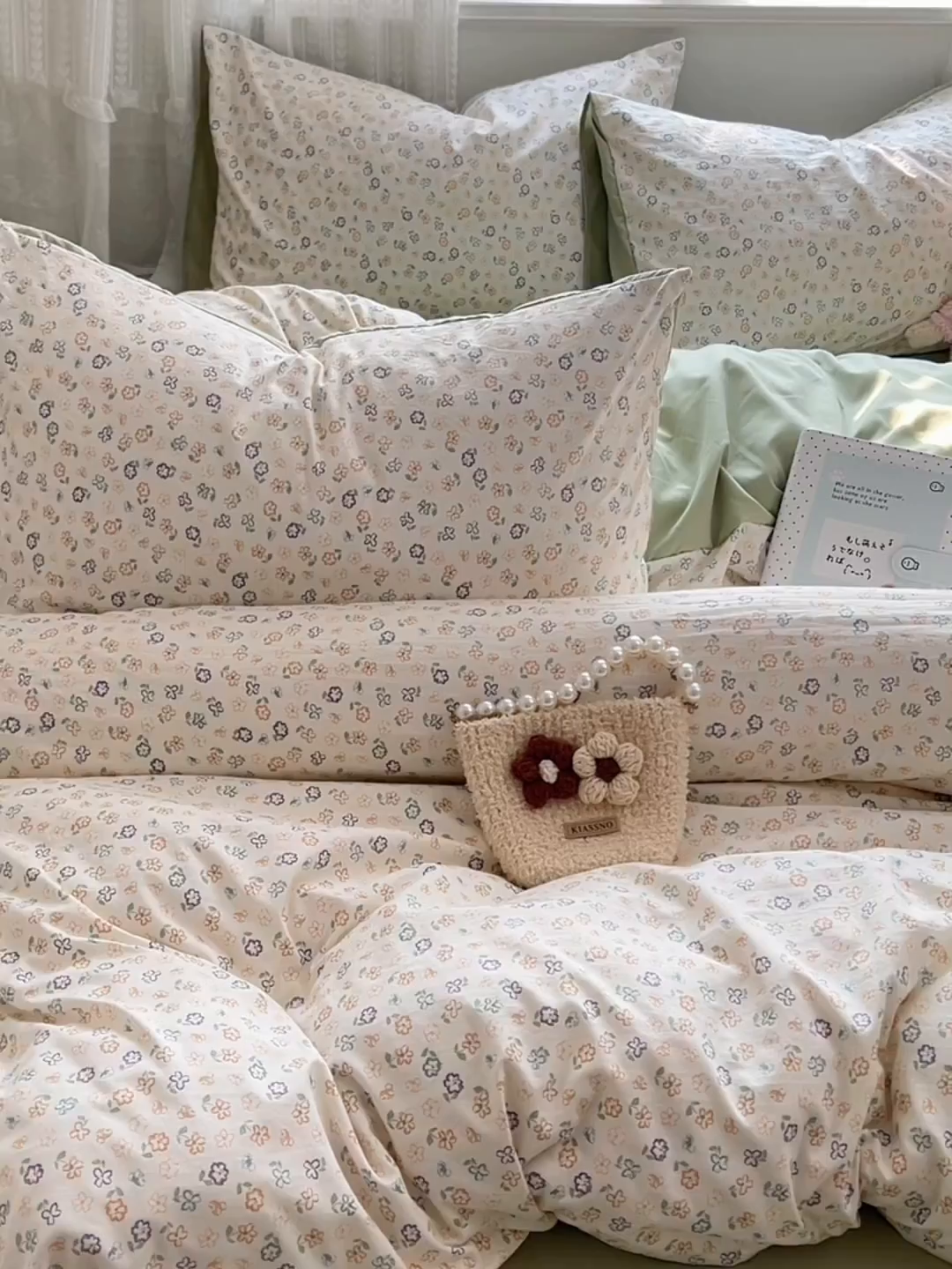 91家纺网 家纺一手货源 找家纺 优尚佳生活馆 【提供买家秀】2026新款加厚水洗仿棉A类印花四件套 软风青芜