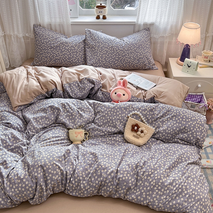 91家纺网 家纺一手货源 找家纺 优佳优品 【提供买家秀】2026新款加厚水洗仿棉A类印花四件套 漫天星辰