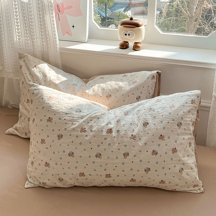 91家纺网 家纺一手货源 找家纺 优尚佳生活馆 【提供买家秀】2026新款加厚水洗仿棉A类印花四件套 蓝心象语