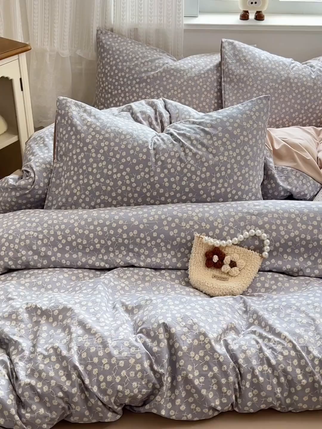 91家纺网 家纺一手货源 找家纺 优尚佳生活馆 【提供买家秀】2026新款加厚水洗仿棉A类印花四件套 漫天星辰