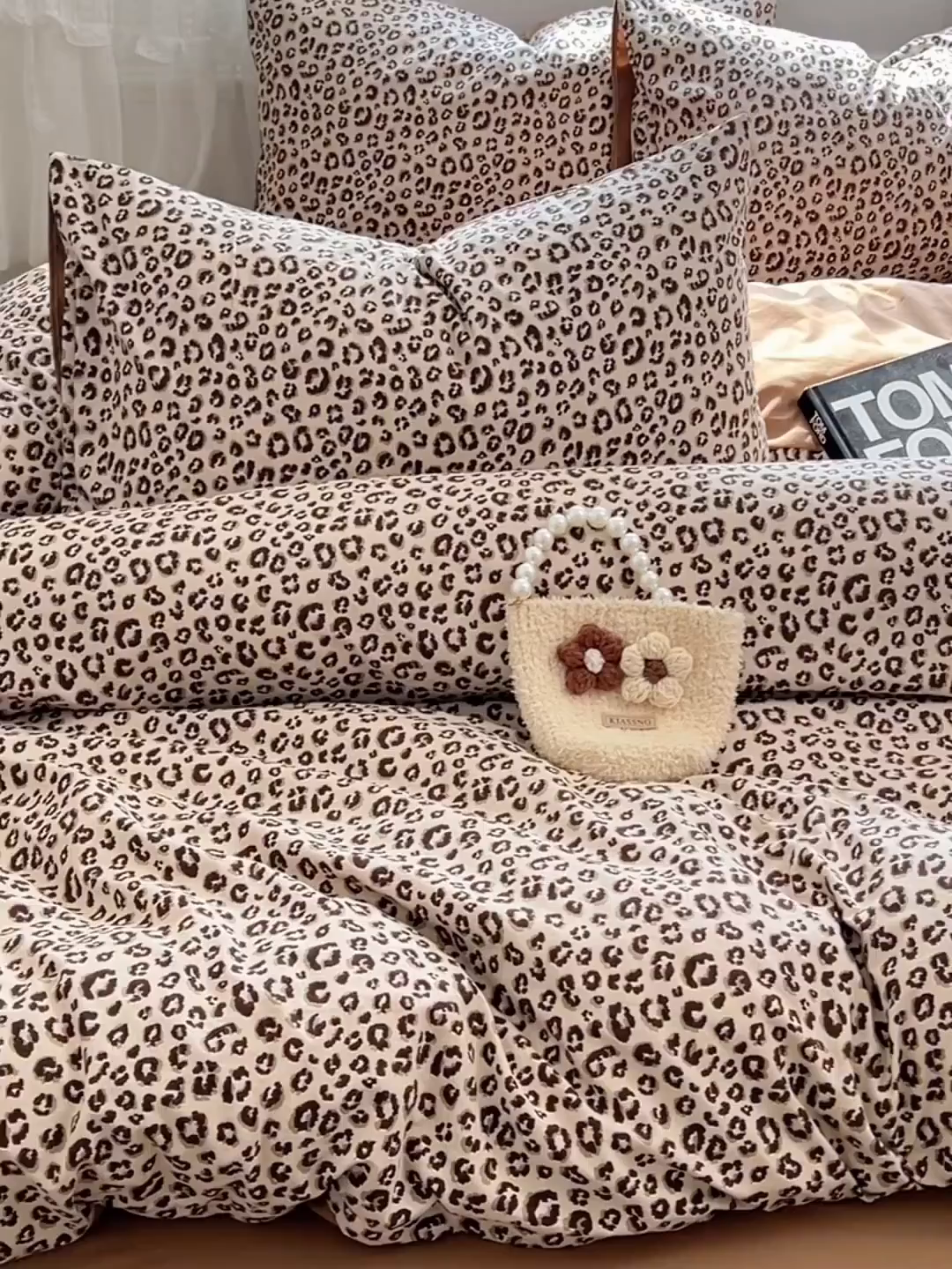 91家纺网 家纺一手货源 找家纺 优佳优品 【提供买家秀】2026新款加厚水洗仿棉A类印花四件套 巴黎野豹