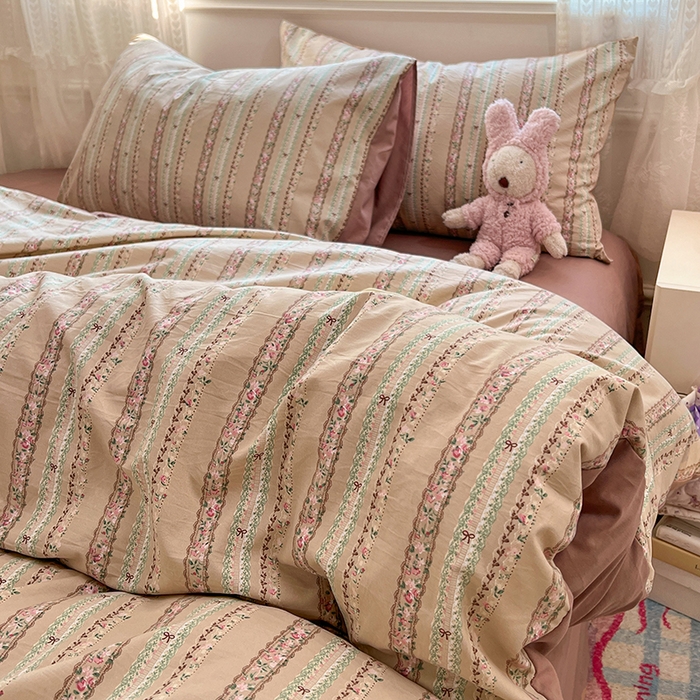 91家纺网 家纺一手货源 找家纺 优佳优品 【提供买家秀】2026新款加厚水洗仿棉A类印花四件套 古丽朵帕