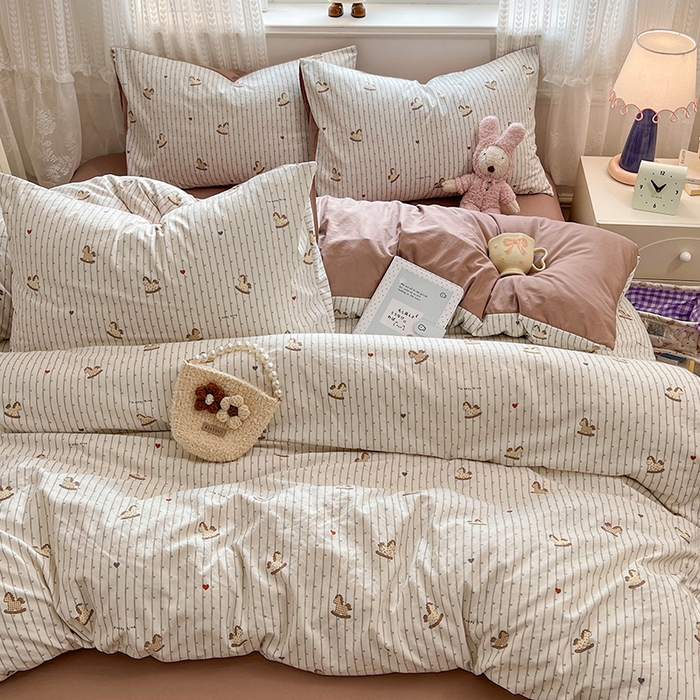 91家纺网 家纺一手货源 找家纺 优佳优品 【提供买家秀】2026新款加厚水洗仿棉A类印花四件套 快乐木马