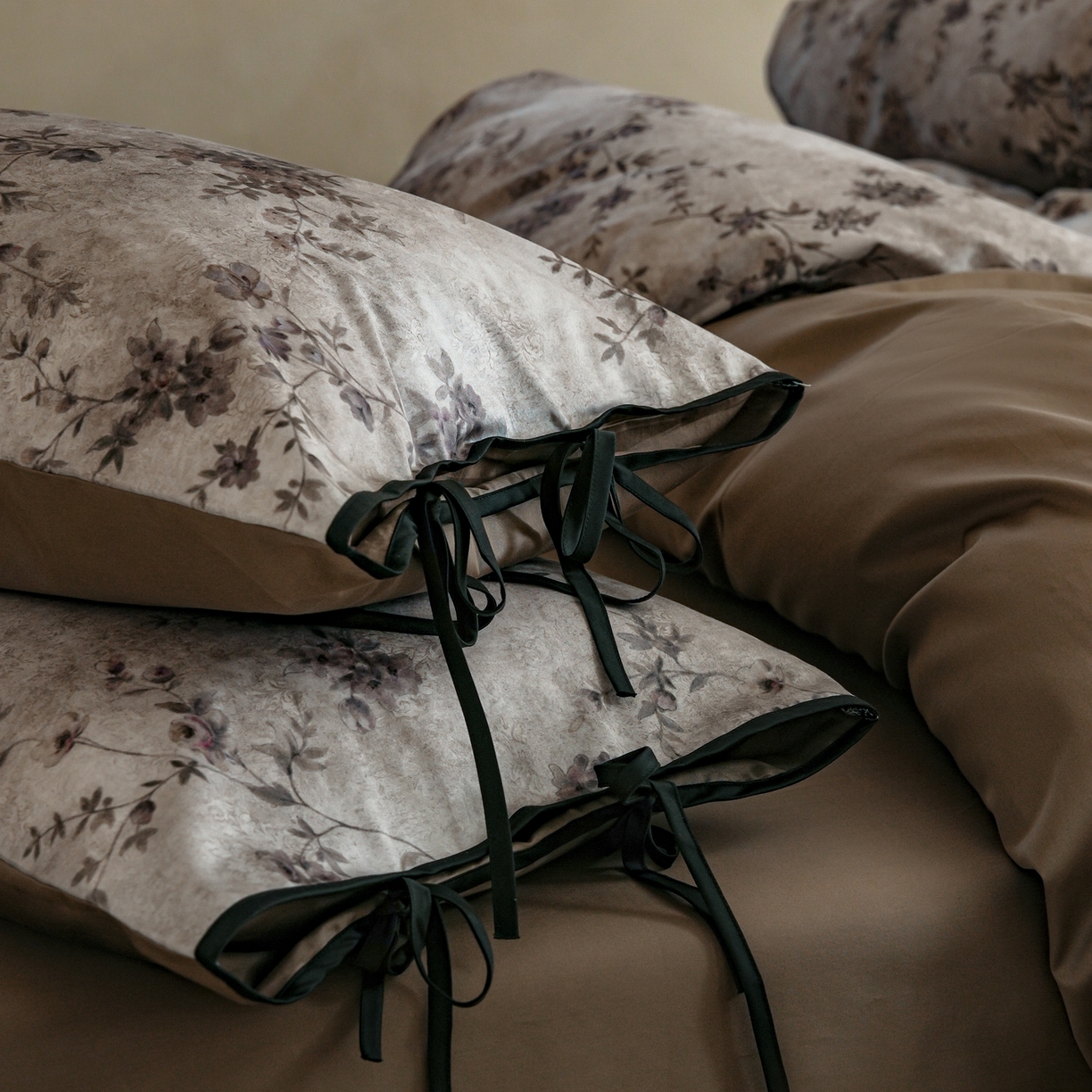 91家纺网 家纺一手货源 找家纺 简纯主义 2026新款50s全棉数码印花四件套-南风知我意 南风知我意-灰