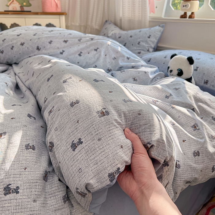 优佳优品 【提供买家秀】2026新款加厚水洗仿棉A类印花四件套 汪汪卫队