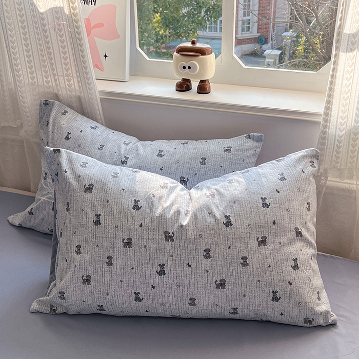 91家纺网 家纺一手货源 找家纺 优佳优品 【提供买家秀】2026新款加厚水洗仿棉A类印花四件套 汪汪卫队