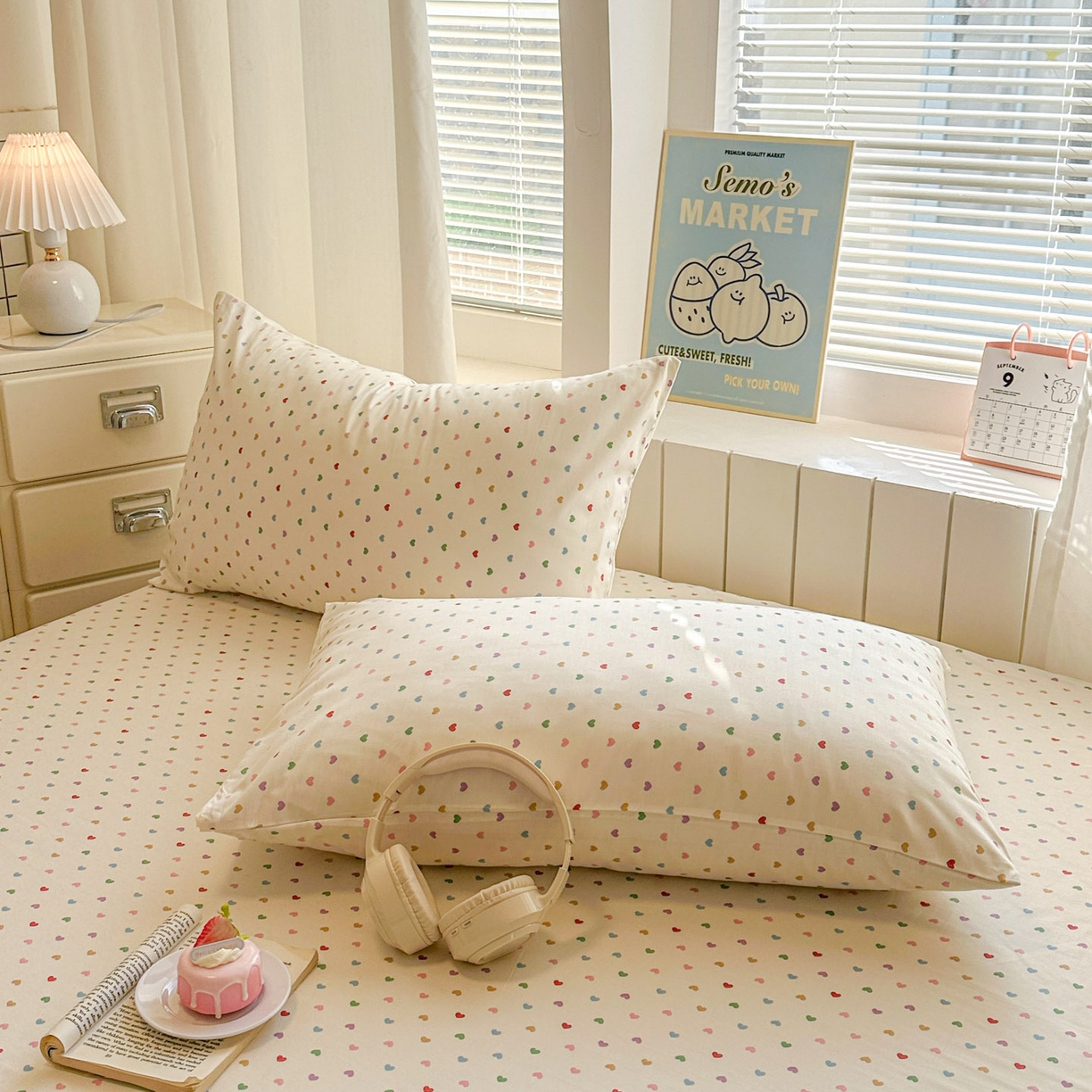 91家纺网 家纺一手货源 找家纺 （总）易辰美 2026新款13372全棉纯棉印花卡通床笠单品床笠单件单床笠