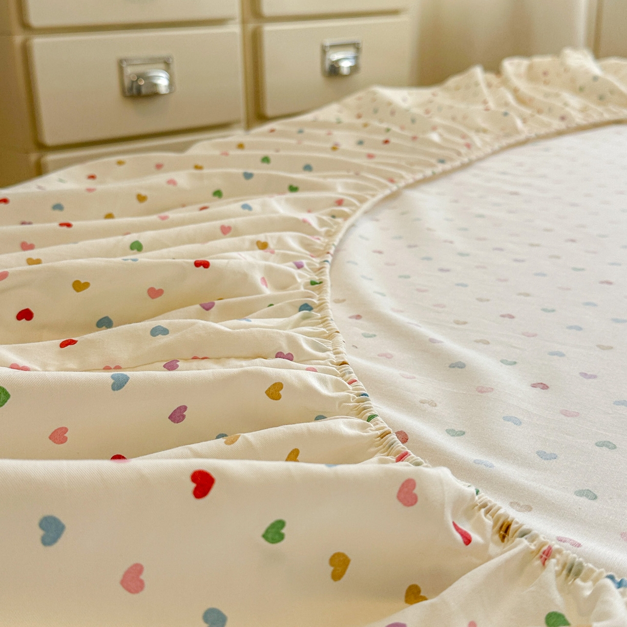 91家纺网 家纺一手货源 找家纺 （总）易辰美 2026新款13372全棉纯棉印花卡通床笠单品床笠单件单床笠