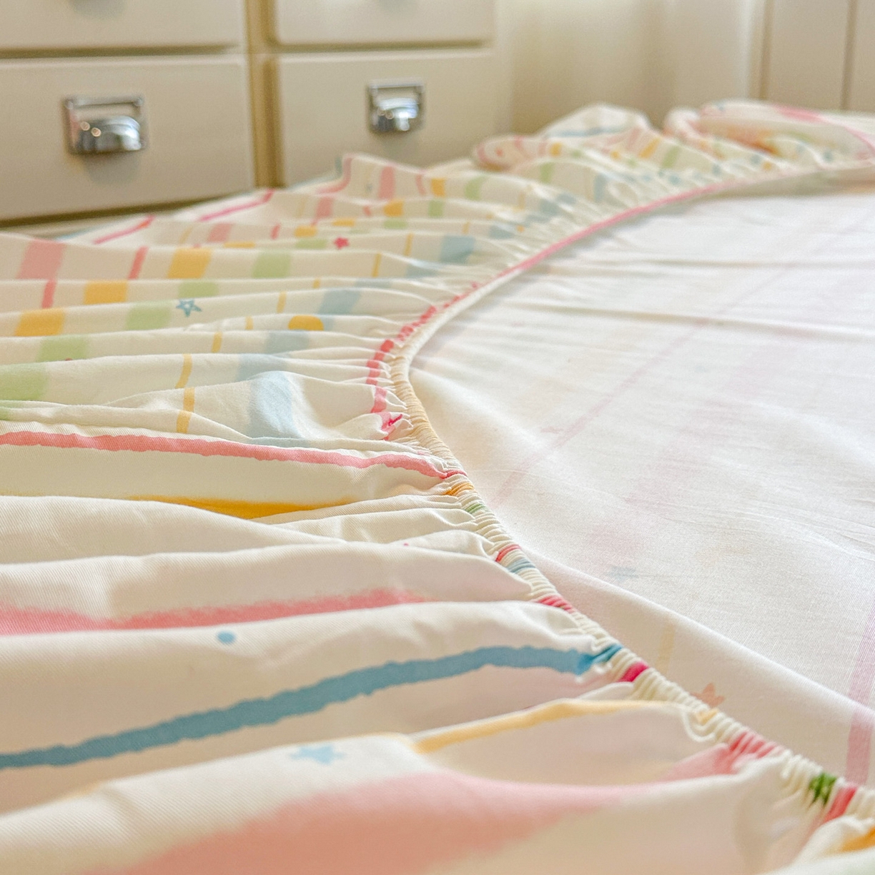 91家纺网 家纺一手货源 找家纺 易辰美 2026新款13372全棉纯棉印花卡通床笠单品床笠单件单床笠 考拉