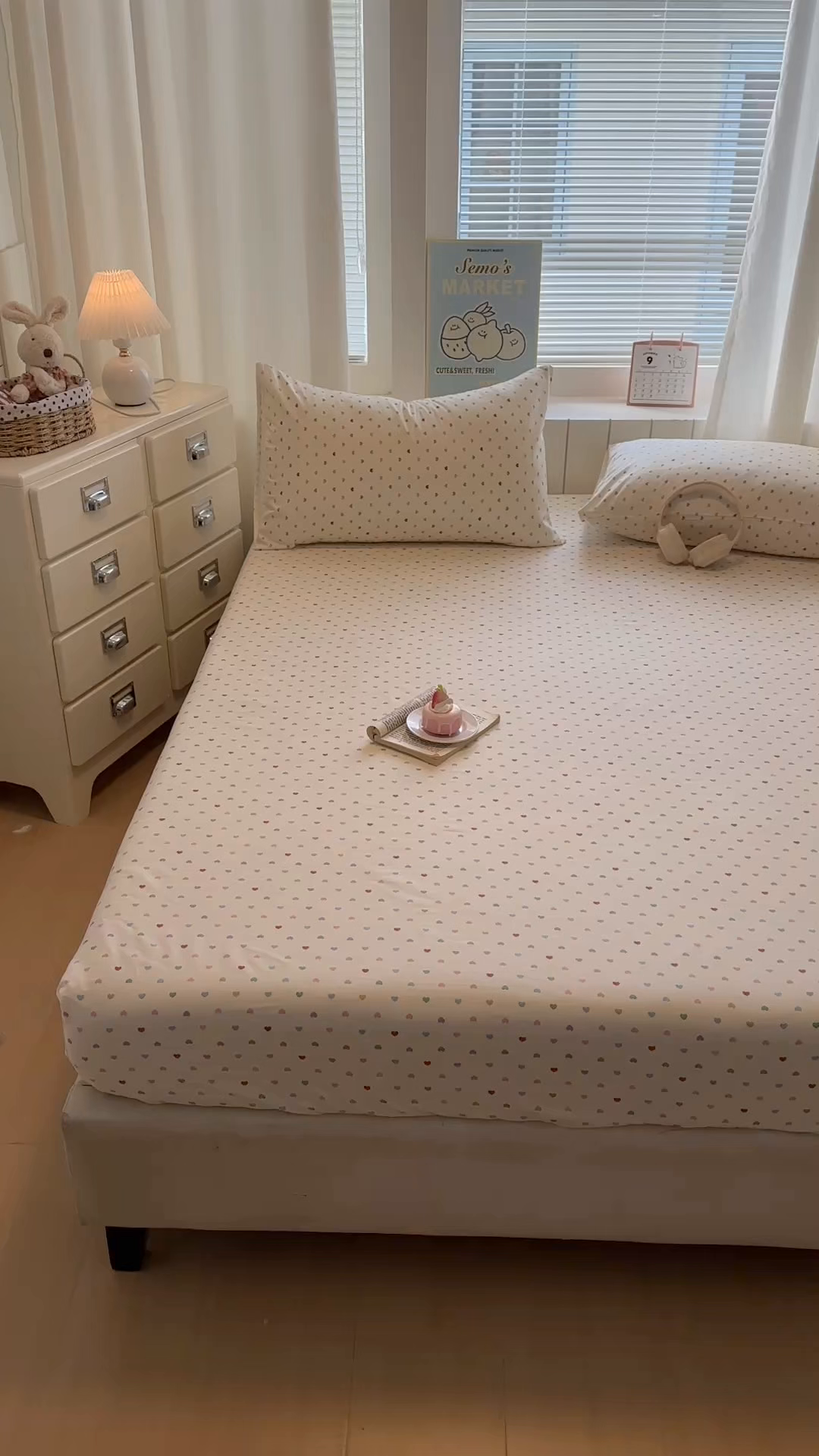 91家纺网 家纺一手货源 找家纺 （总）易辰美 2026新款13372全棉纯棉印花卡通床笠单品床笠单件单床笠