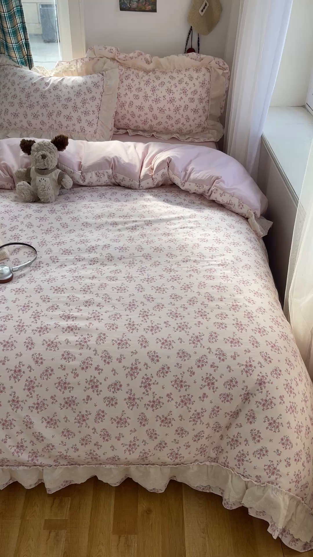 91家纺网 家纺一手货源 找家纺 （总）韩都家居 2026春夏新款古法仿棉蕾丝花边四件套