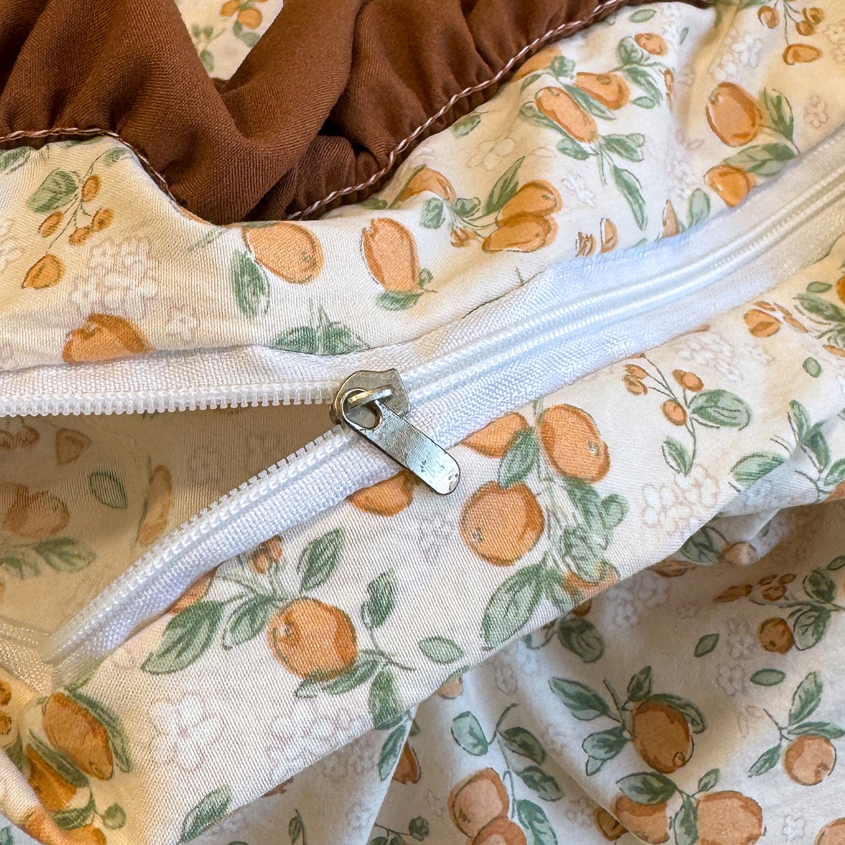 91家纺网 家纺一手货源 找家纺 赫梵茜 2026新款韩系古法韩国水洗棉仿棉云感棉大布袋法式浪漫大花边床盖四件套 春华秋实