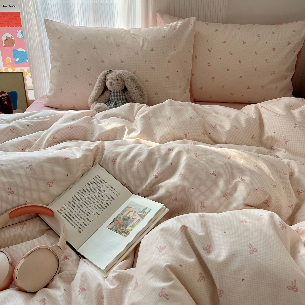 91家纺网 家纺一手货源 找家纺 （总）XIWEN-希文家纺 2026春夏新款40支全棉13372卡通四件套