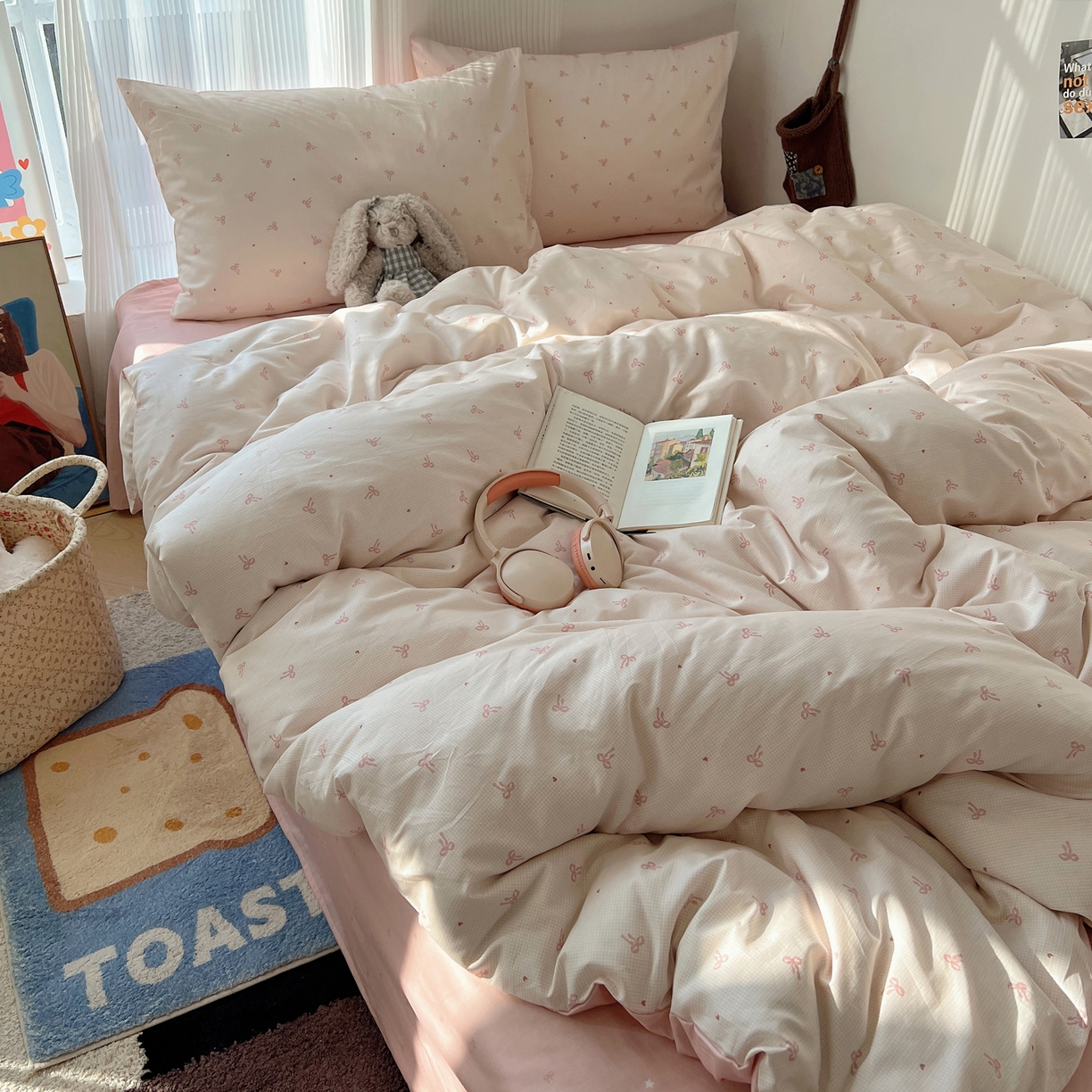 91家纺网 家纺一手货源 找家纺 （总）XIWEN-希文家纺 2026春夏新款40支全棉13372卡通四件套