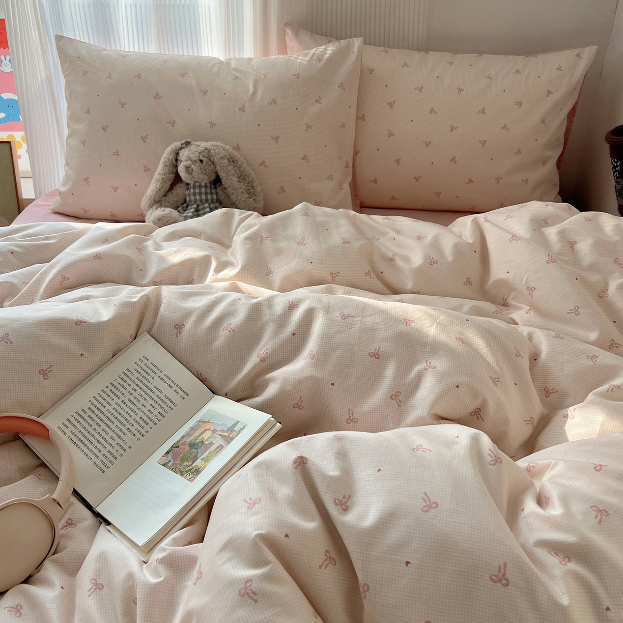 91家纺网 家纺一手货源 找家纺 （总）XIWEN-希文家纺 2026春夏新款40支全棉13372卡通四件套