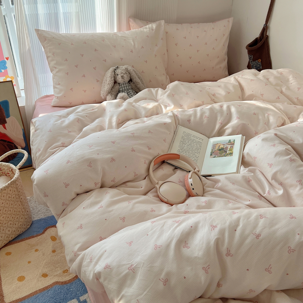 91家纺网 家纺一手货源 找家纺 （总）XIWEN-希文家纺 2026春夏新款40支全棉13372卡通四件套