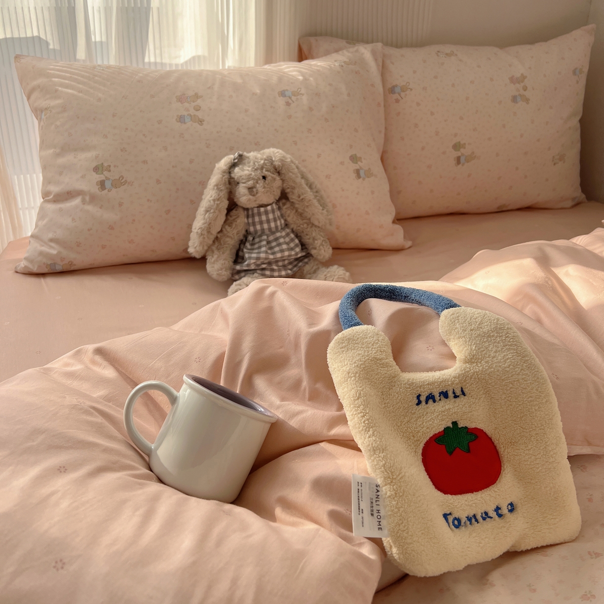 91家纺网 家纺一手货源 找家纺 XIWEN-希文家纺 2026春夏新款40支全棉13372卡通四件套 小玩家