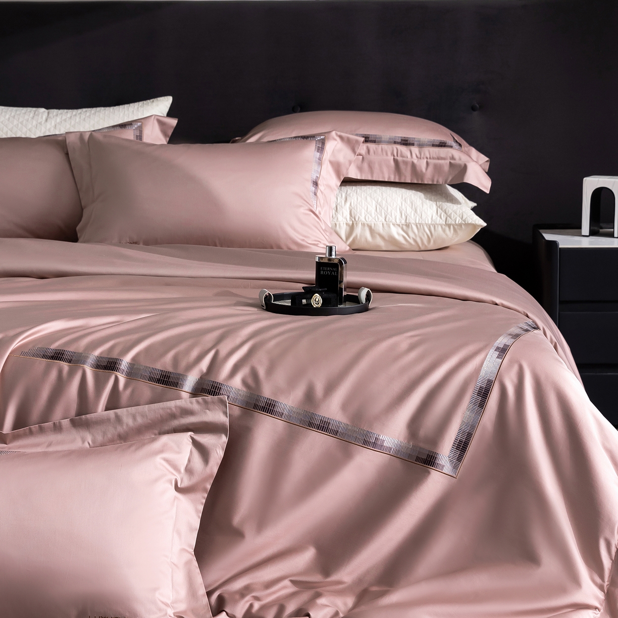 91家纺网 家纺一手货源 找家纺 （总）时亿家居 2026新款100支全棉纯棉绣花四件套-至简逸品系列