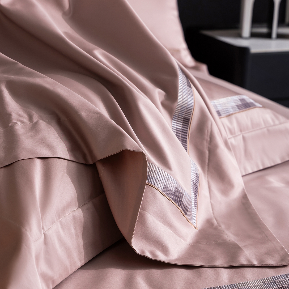 91家纺网 家纺一手货源 找家纺 （总）时亿家居 2026新款100支全棉纯棉绣花四件套-至简逸品系列