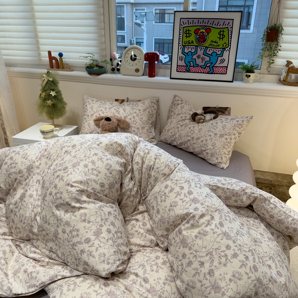 91家纺网 家纺一手货源 找家纺 （总）珺柔家纺 2026新款亲肤舒适棉麻印花四件套