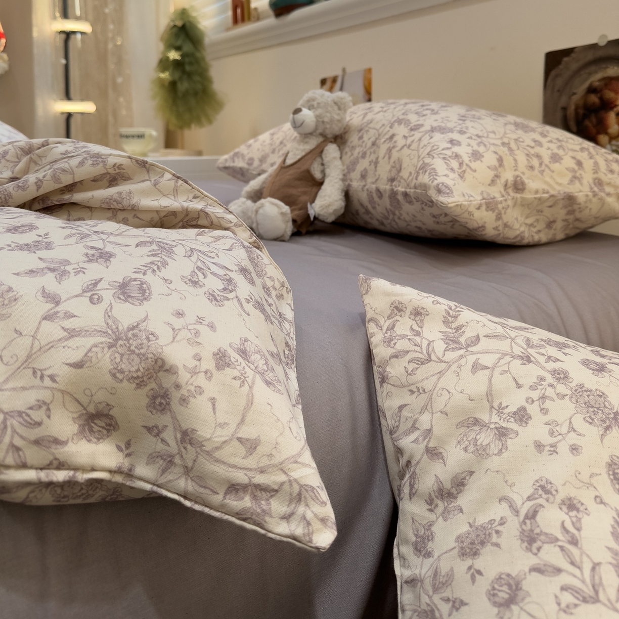 91家纺网 家纺一手货源 找家纺 （总）珺柔家纺 2026新款亲肤舒适棉麻印花四件套