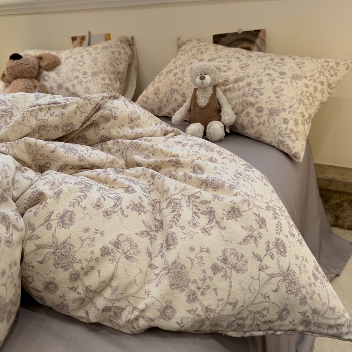 91家纺网 家纺一手货源 找家纺 （总）珺柔家纺 2026新款亲肤舒适棉麻印花四件套