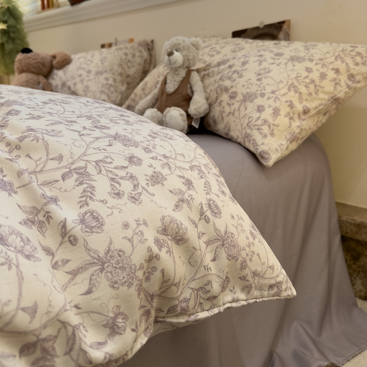 91家纺网 家纺一手货源 找家纺 （总）珺柔家纺 2026新款亲肤舒适棉麻印花四件套