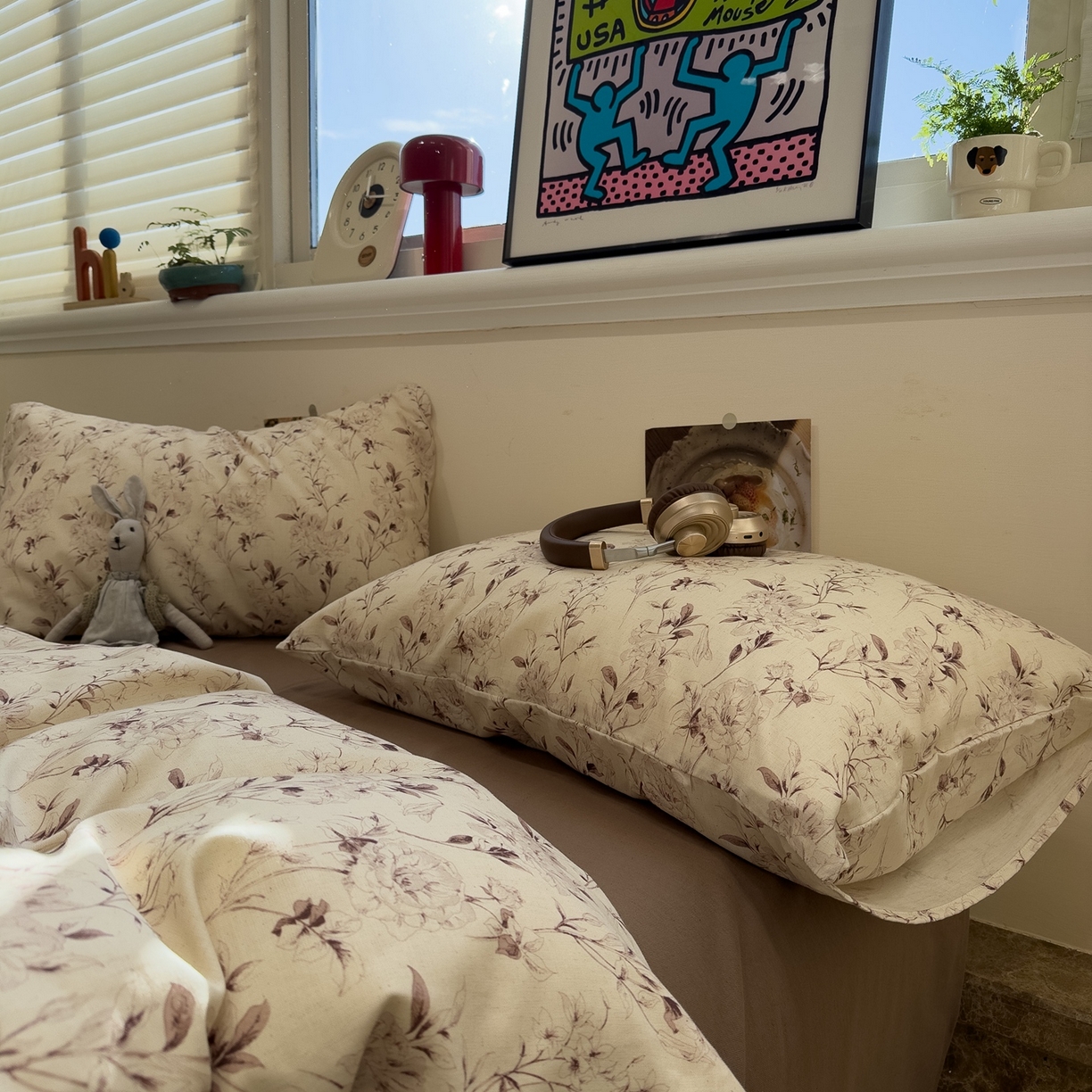 91家纺网 家纺一手货源 找家纺 珺柔家纺 2026新款亲肤舒适棉麻印花四件套 花俏