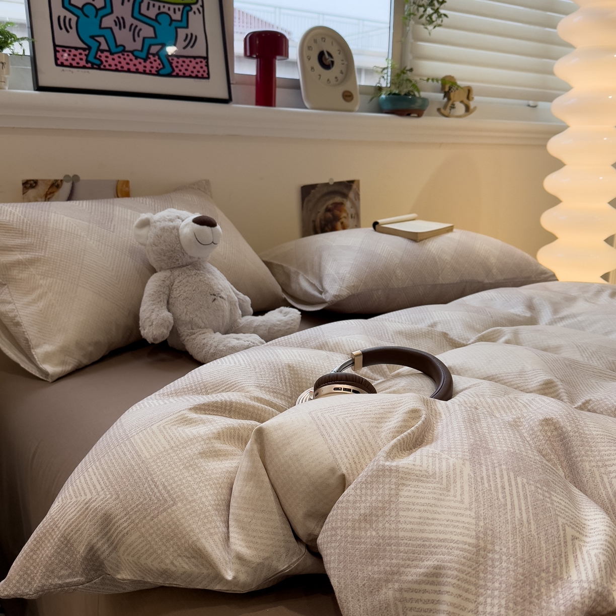 91家纺网 家纺一手货源 找家纺 珺柔家纺 2026新款亲肤舒适棉麻印花四件套 时光