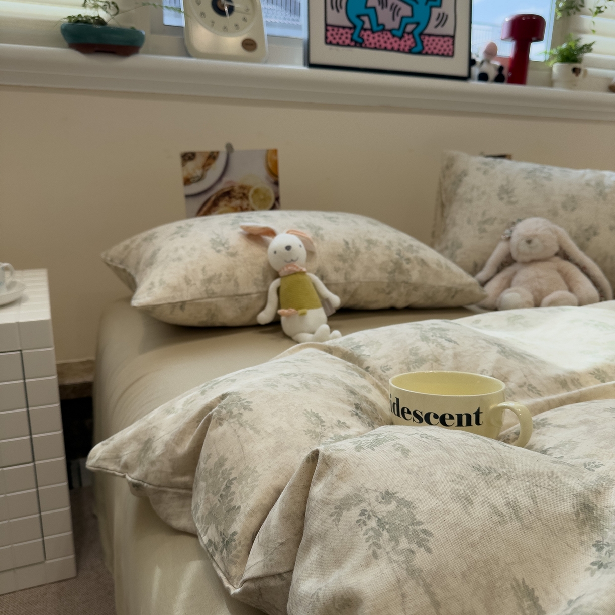 91家纺网 家纺一手货源 找家纺 珺柔家纺 2026新款亲肤舒适棉麻印花四件套 仙草