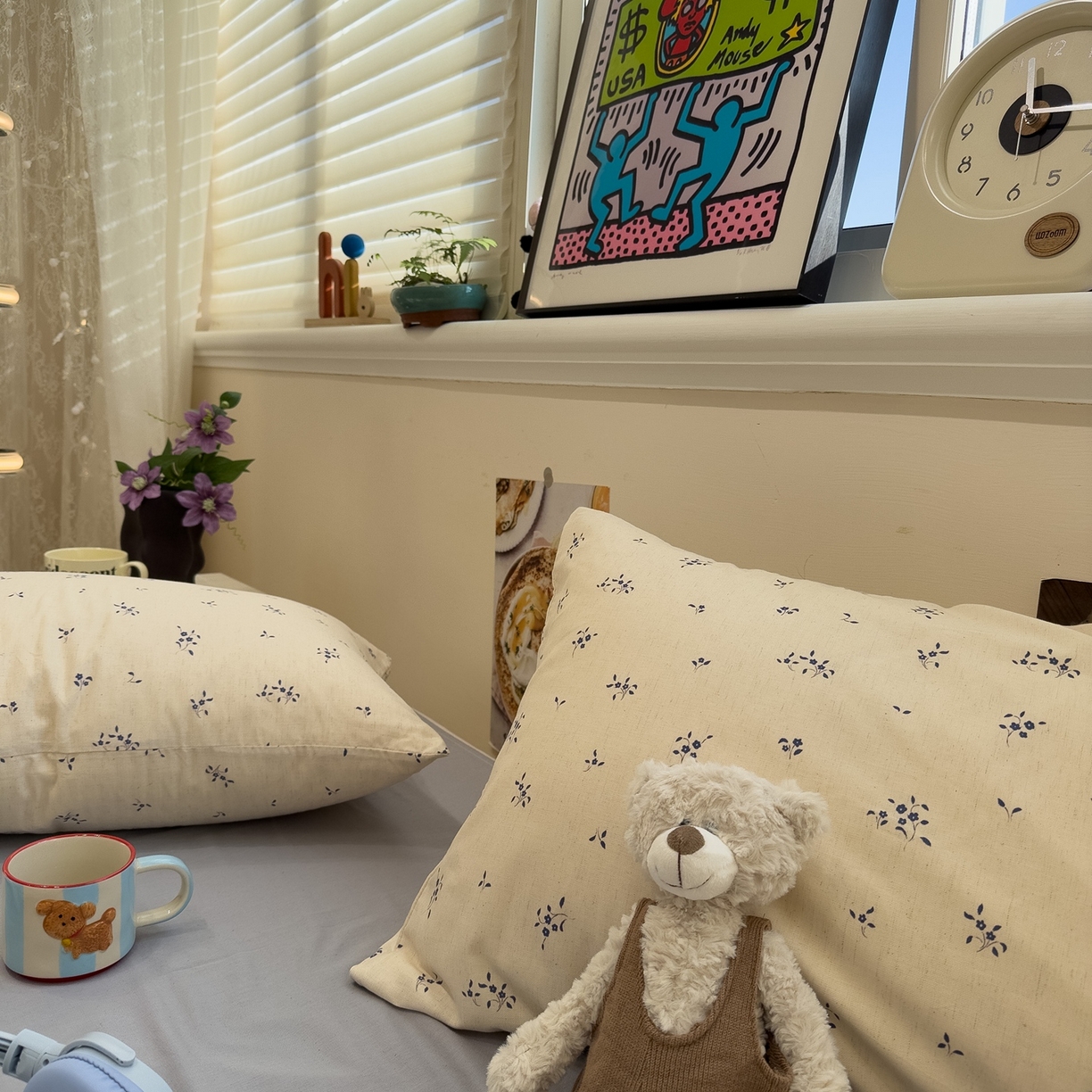 91家纺网 家纺一手货源 找家纺 珺柔家纺 2026新款亲肤舒适棉麻印花四件套 小确幸