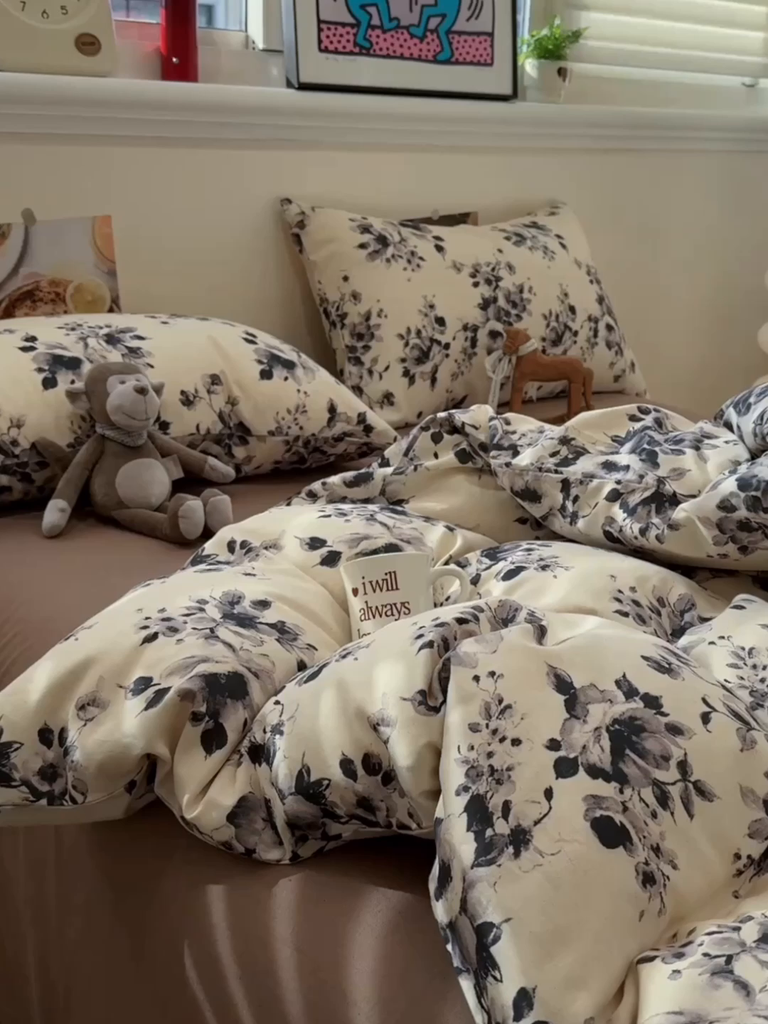 91家纺网 家纺一手货源 找家纺 珺柔家纺 2026新款亲肤舒适棉麻印花四件套 叶语