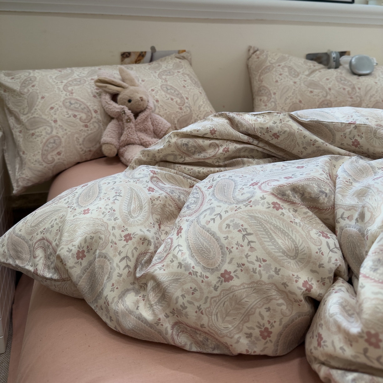 91家纺网 家纺一手货源 找家纺 珺柔家纺 2026新款亲肤舒适棉麻印花四件套 叶之舞