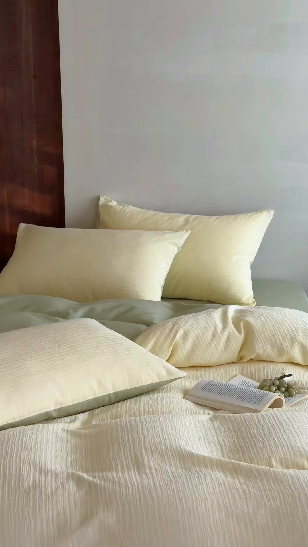 91家纺网 家纺一手货源 找家纺 静家居-简约原创家纺 2026新款奶油叱咤风60s全棉纯棉厚织提花四件套轻屿 轻屿-春野