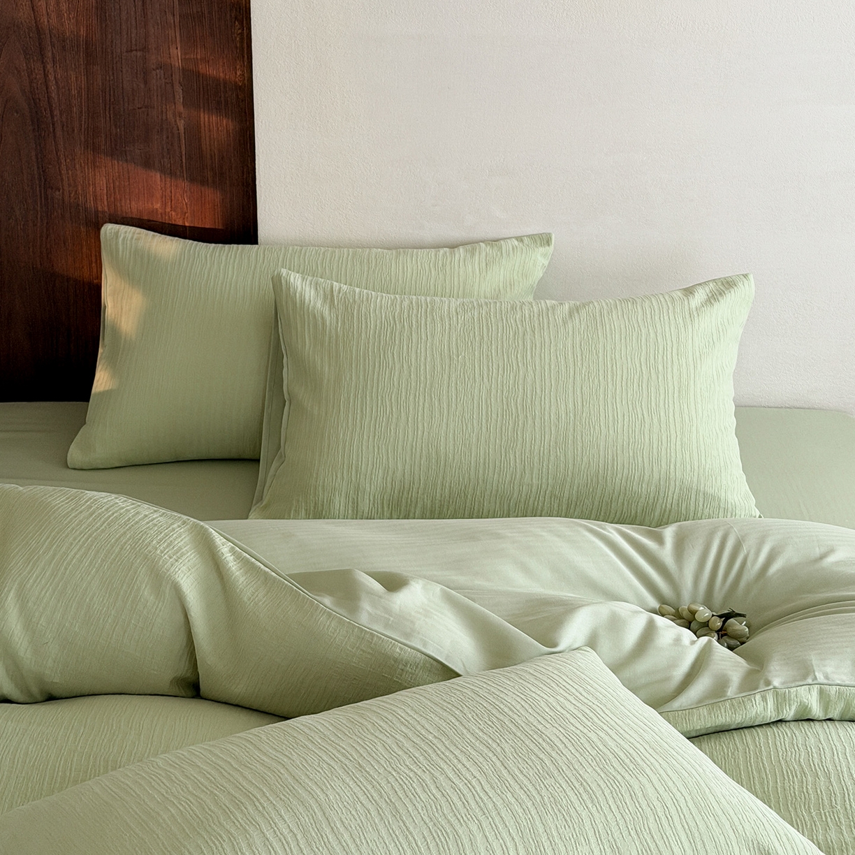 91家纺网 家纺一手货源 找家纺 静家居-简约原创家纺 2026新款奶油叱咤风60s全棉纯棉厚织提花四件套轻屿 轻屿-青萝