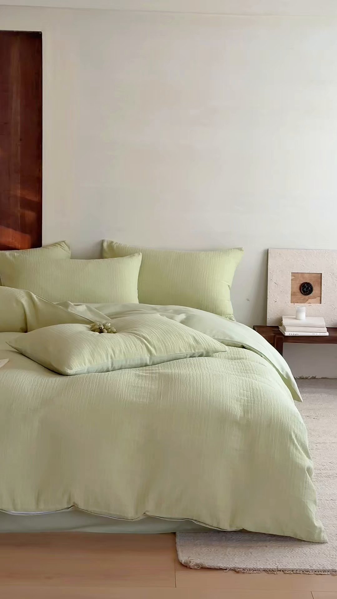 91家纺网 家纺一手货源 找家纺 静家居-简约原创家纺 2026新款奶油叱咤风60s全棉纯棉厚织提花四件套轻屿 轻屿-青萝