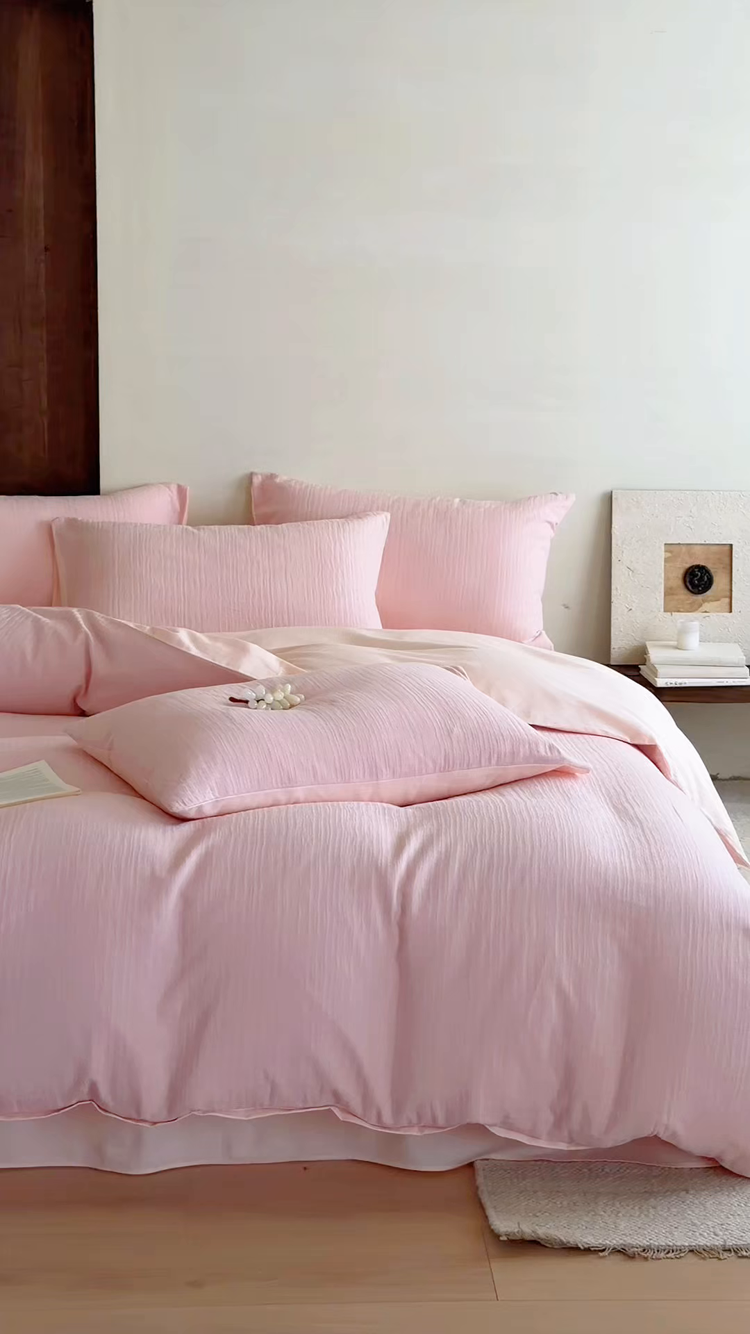 91家纺网 家纺一手货源 找家纺 静家居-简约原创家纺 2026新款奶油叱咤风60s全棉纯棉厚织提花四件套轻屿 轻屿-柔樱