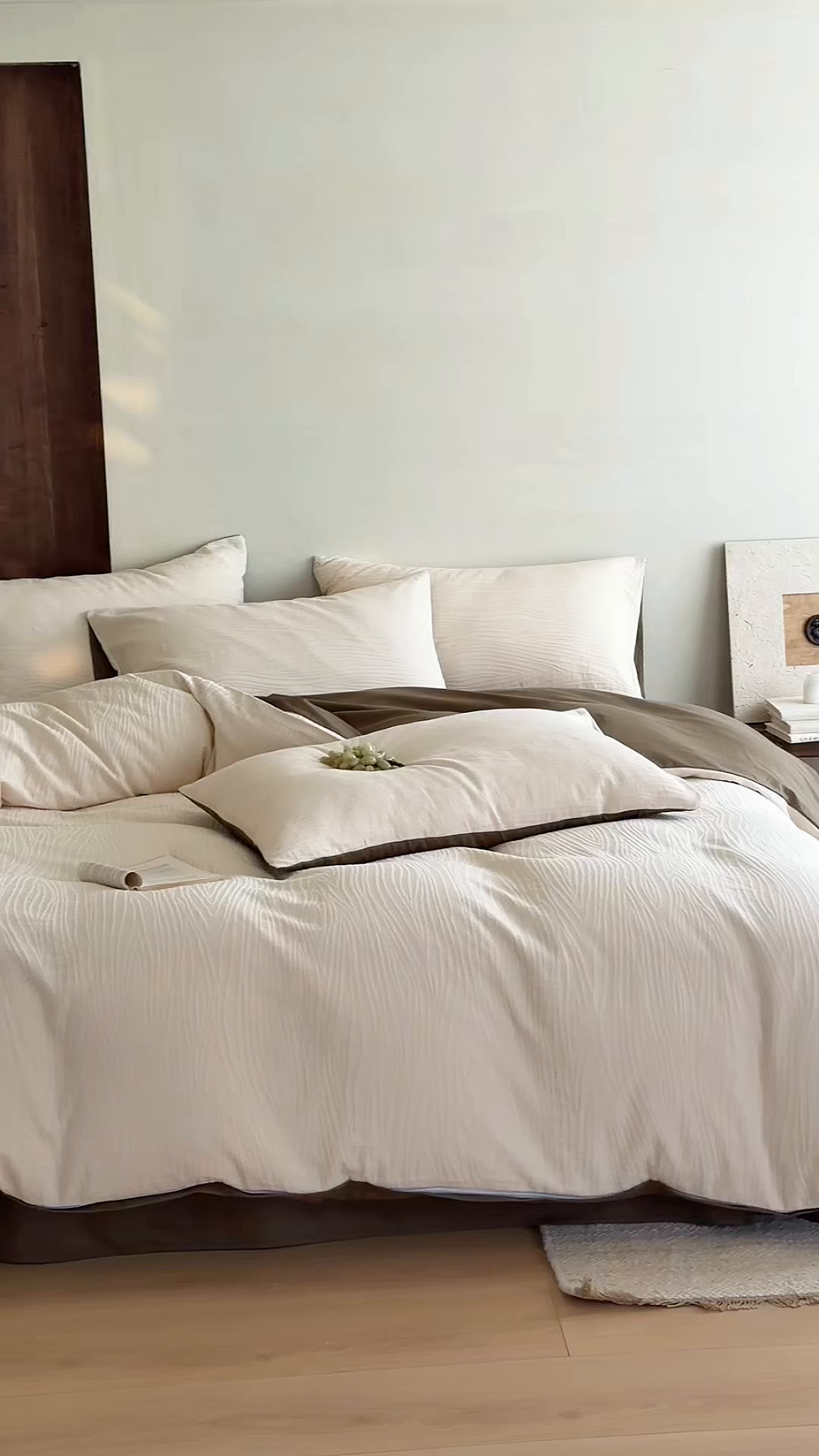 91家纺网 家纺一手货源 找家纺 静家居-简约原创家纺 2026新款奶油叱咤风60s全棉纯棉厚织提花四件套轻屿 轻屿-素珀