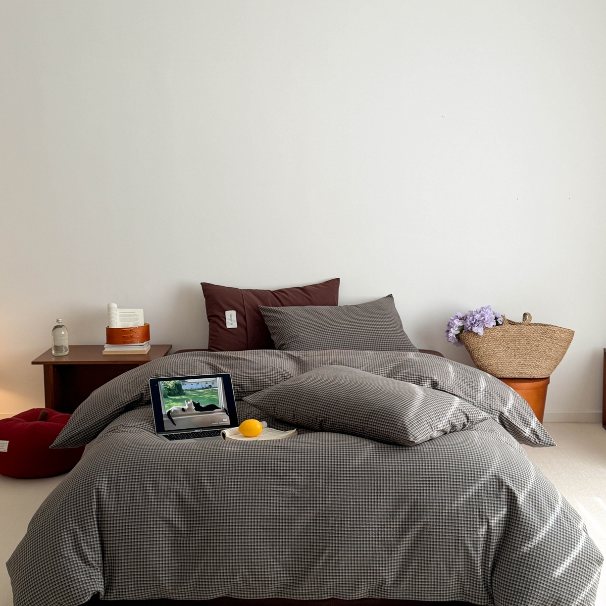 91家纺网 家纺一手货源 找家纺 （总）十里居 2026新款lns博主风全棉纯棉色织水洗棉四件套