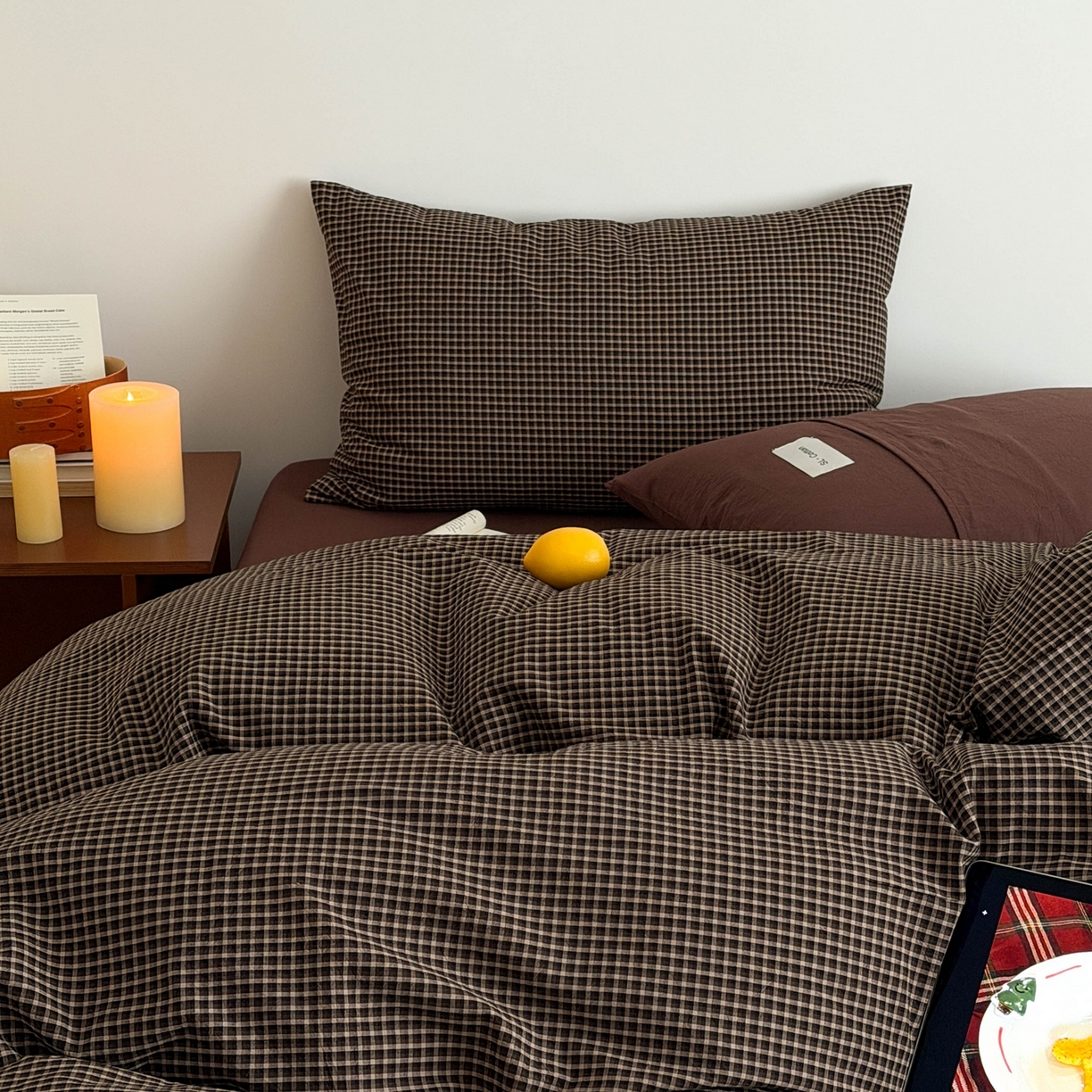 91家纺网 家纺一手货源 找家纺 （总）十里居 2026新款lns博主风全棉纯棉色织水洗棉四件套