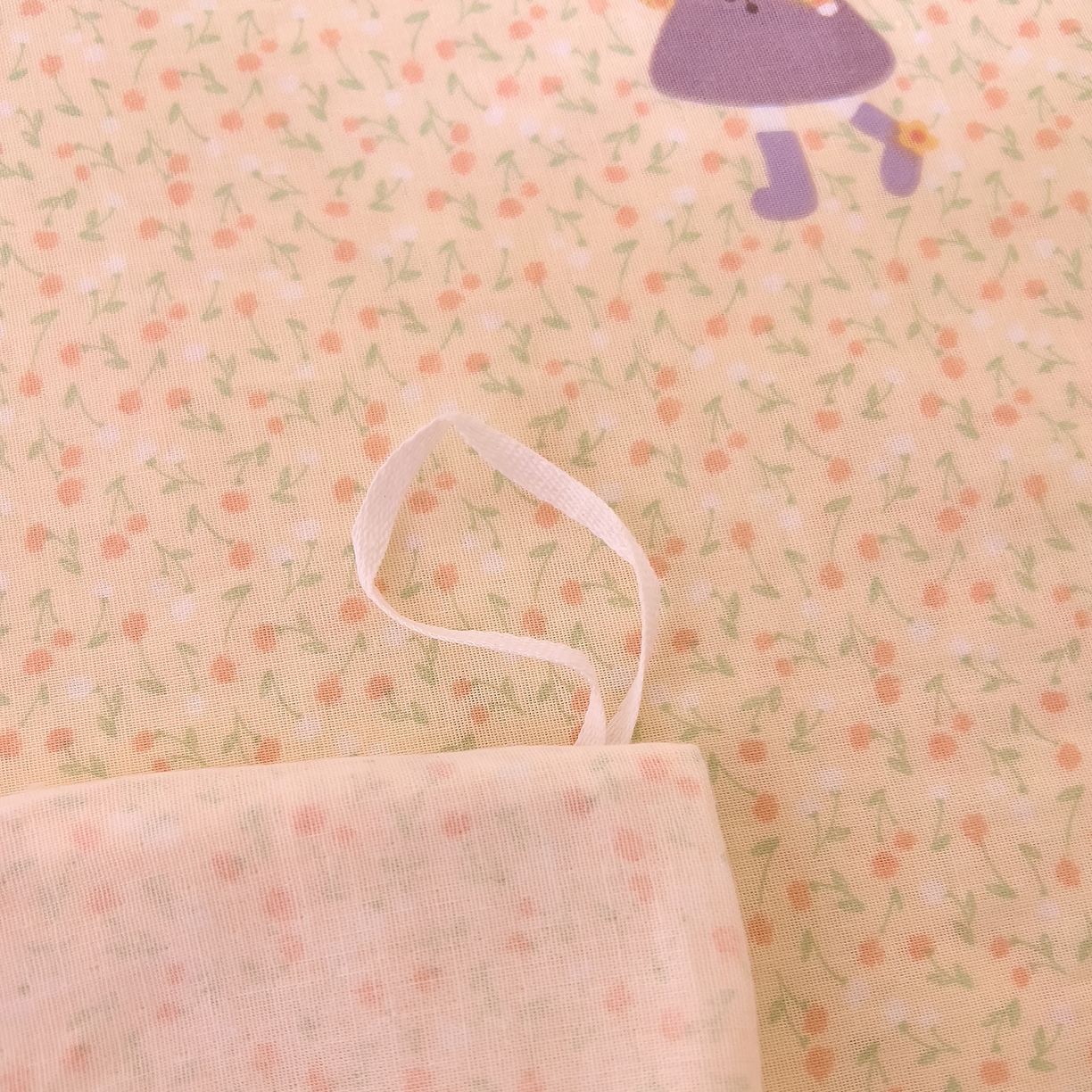 91家纺网 家纺一手货源 找家纺 DoDo 兜兜 2026新款全棉纯棉小温暖双层纱四件套【可定做尺寸】春日女孩