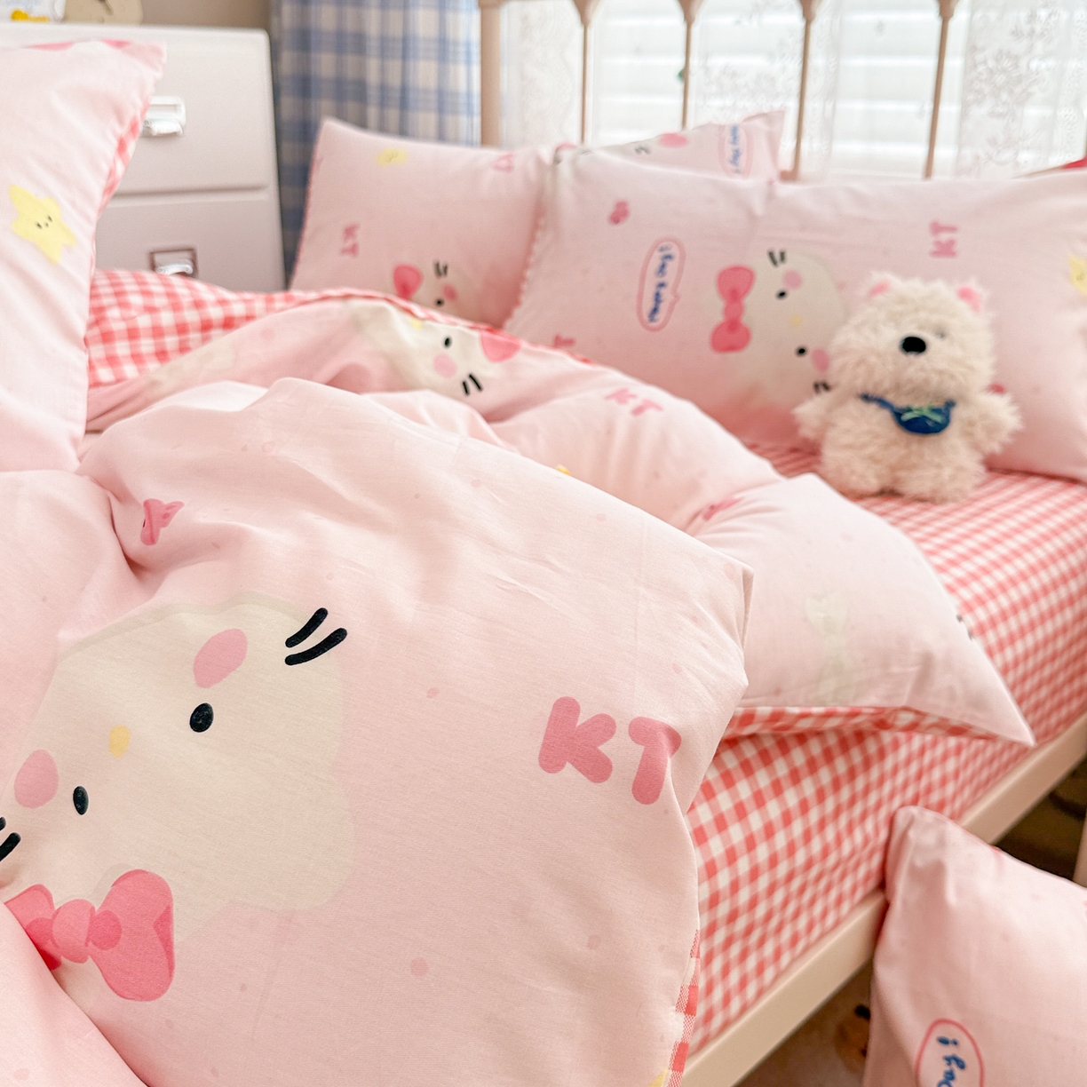 91家纺网 家纺一手货源 找家纺 （总）女子家纺 2026新款12868全棉纯棉斜纹四件套