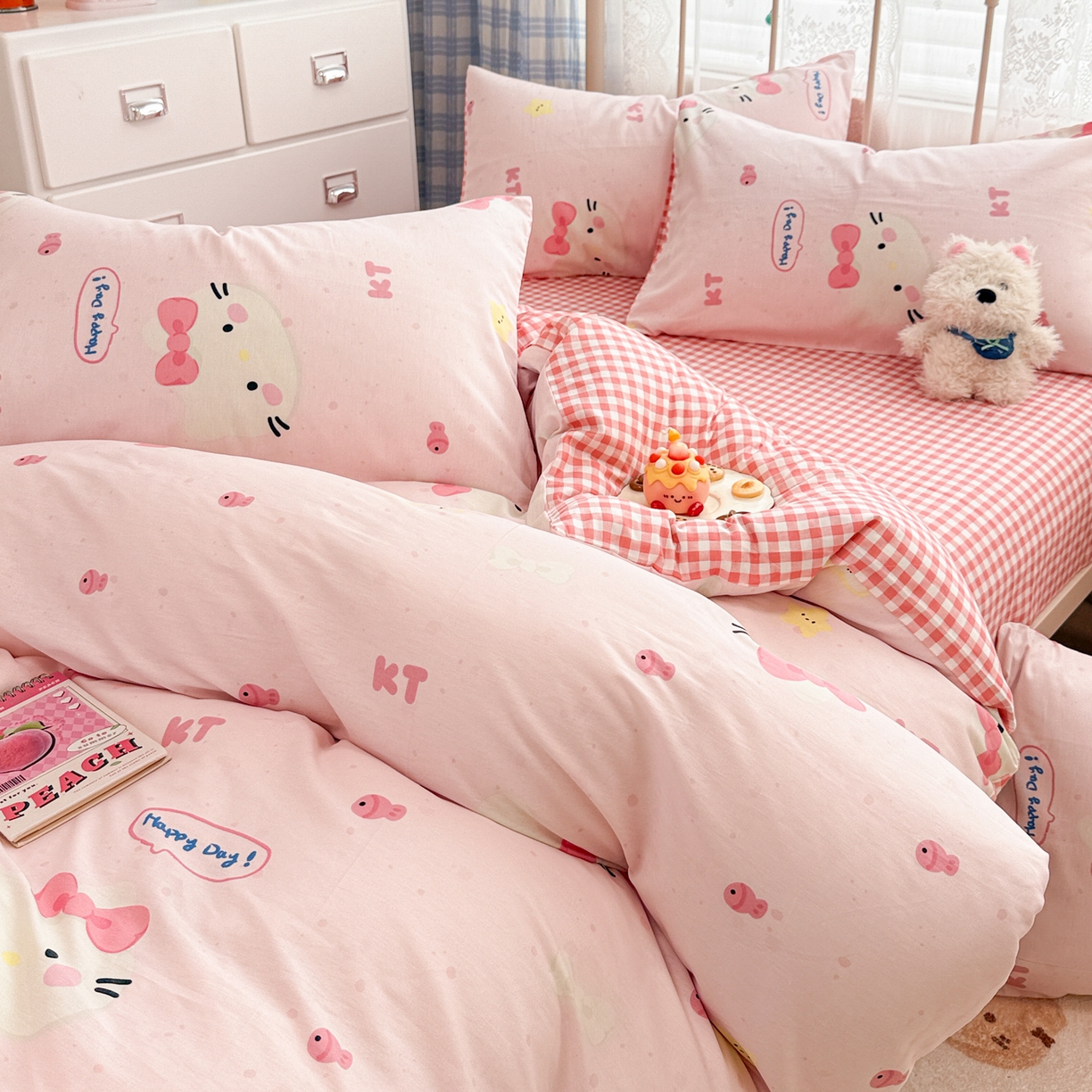 91家纺网 家纺一手货源 找家纺 （总）女子家纺 2026新款12868全棉纯棉斜纹四件套