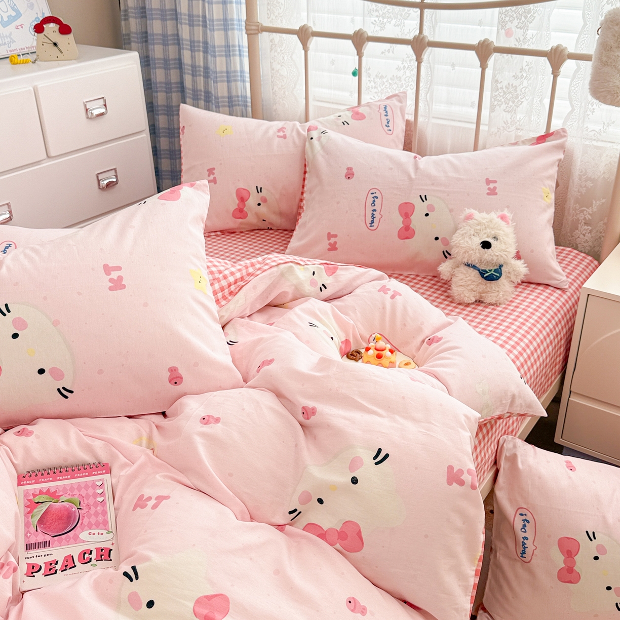 91家纺网 家纺一手货源 找家纺 （总）女子家纺 2026新款12868全棉纯棉斜纹四件套