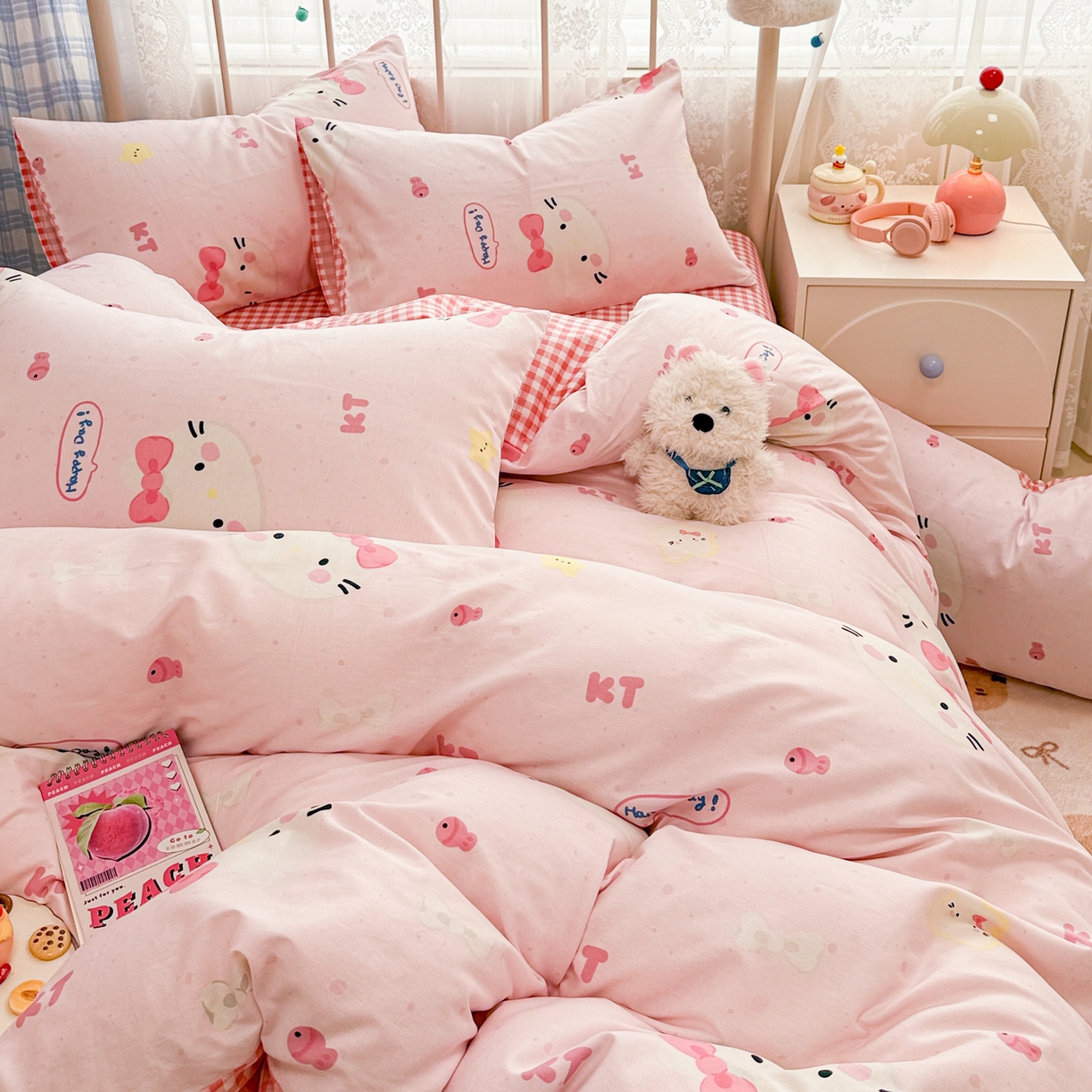 91家纺网 家纺一手货源 找家纺 （总）女子家纺 2026新款12868全棉纯棉斜纹四件套