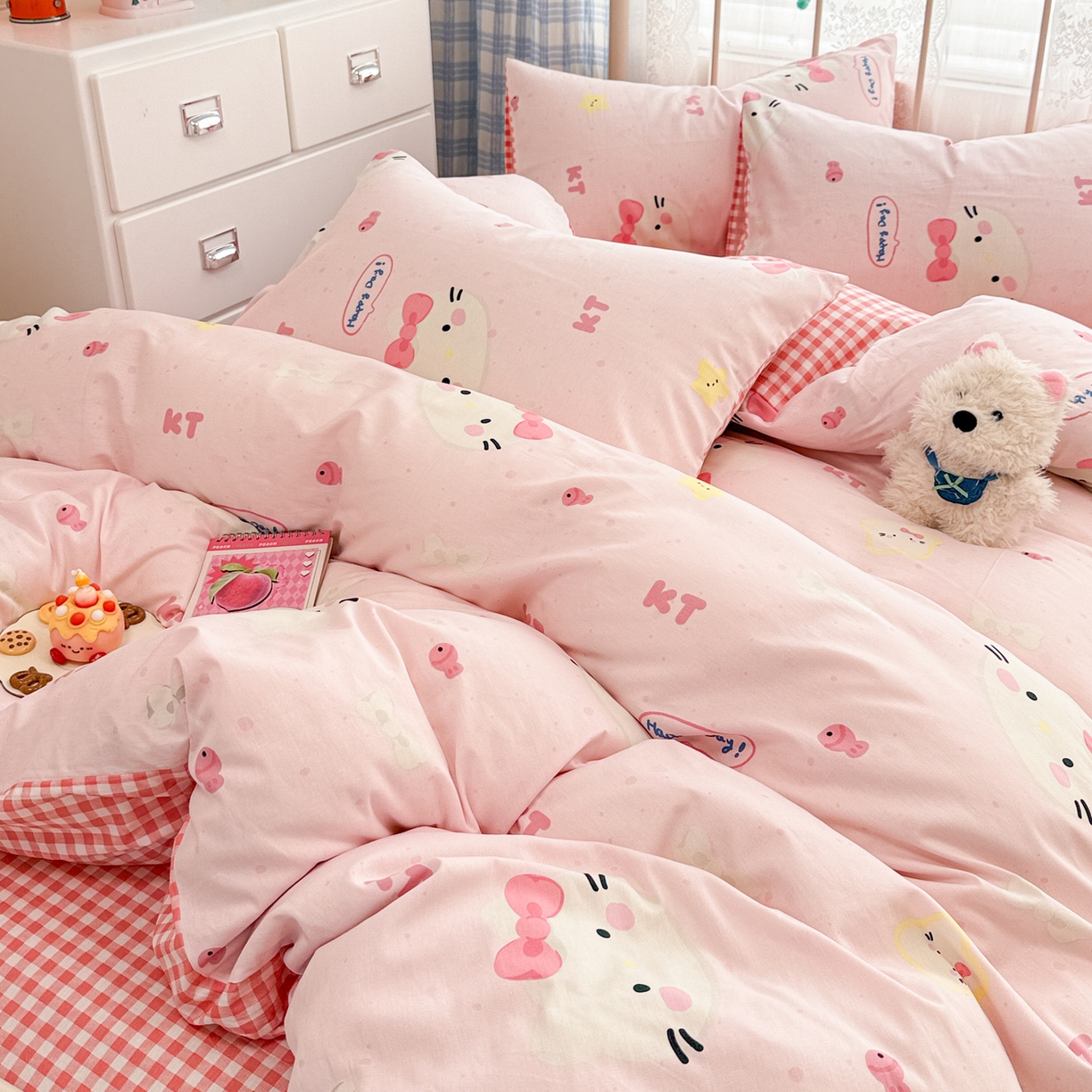 91家纺网 家纺一手货源 找家纺 （总）女子家纺 2026新款12868全棉纯棉斜纹四件套