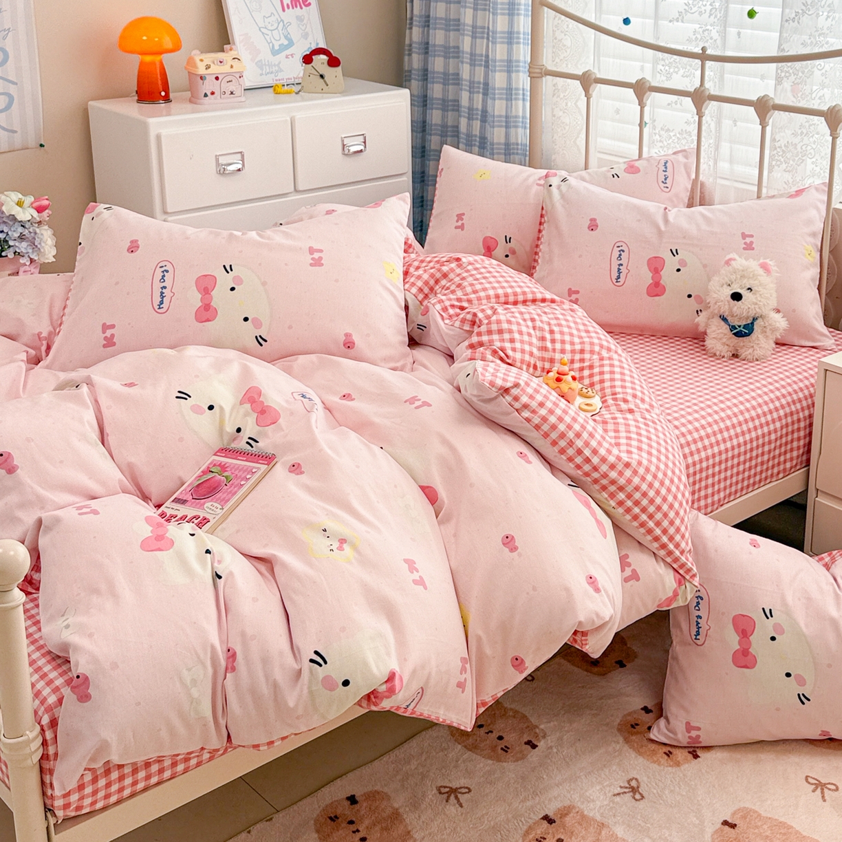 91家纺网 家纺一手货源 找家纺 （总）女子家纺 2026新款12868全棉纯棉斜纹四件套