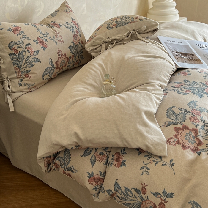 91家纺网 家纺一手货源 找家纺 （总）漫仙阁家纺 2026新款蝴蝶结汉麻四件套