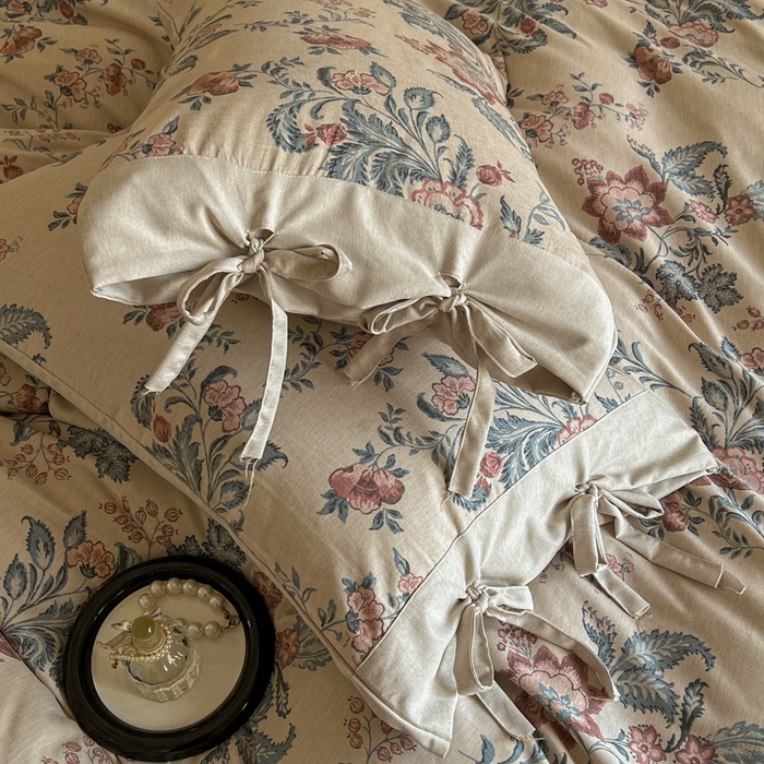 91家纺网 家纺一手货源 找家纺 （总）漫仙阁家纺 2026新款蝴蝶结汉麻四件套